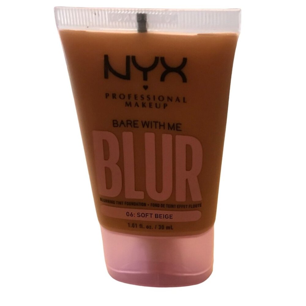 Nyx Bare With Me Blur Foundation Medium Coverage Shade 06 Soft Beige